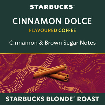 STARBUCKS Cinnamon Dolce for NESPRESSO VERTUO Coffee, 4 Boxes, 400 g Starbucks