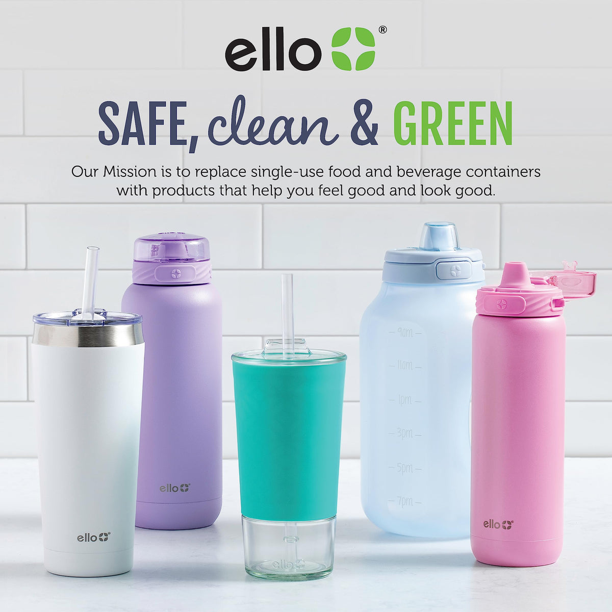 Ello 3.4 Cup 10Pc, 5 Pack Glass Meal Prep Sets Leak-Proof Glass Food Storage Containers with Airtight BPA-Free Plastic Lids, Dishwasher, Microwave, and Freezer Safe