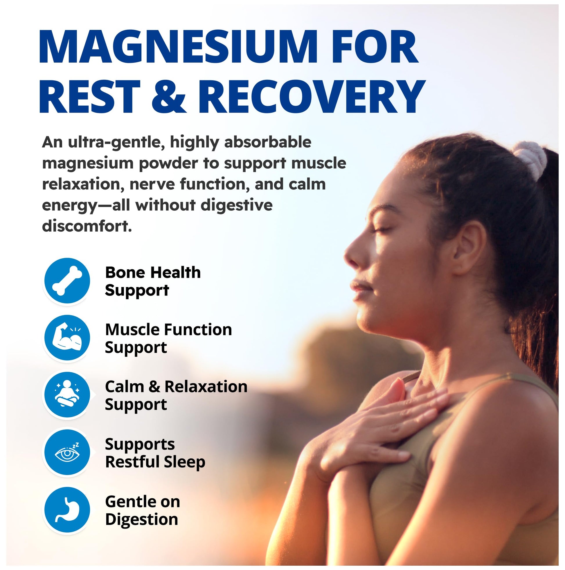 CanPrev Magnesium Bisglycinate Ultra Gentle 240g Powder 48-Servings - 400mg of Pure Elemental Magnesium Per Scoop - Chelated Complex - Muscle Health, Calm, Relaxation, Bone Health and Cramp Relief - Available at All In One Marketplace Canada