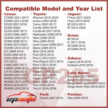 EPAuto CP285 (CF10285) Premium Cabin Air Filter includes Activated Carbon