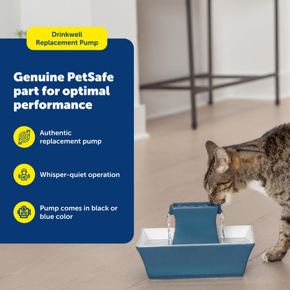 PetSafe Replacement Pump for Pet Drinking Fountains, Compatible with PetSafe Drinkwell Ceramic, Stainless Steel and 360 Dog and Cat Water Dispensers - PAC00-13206 PetSafe