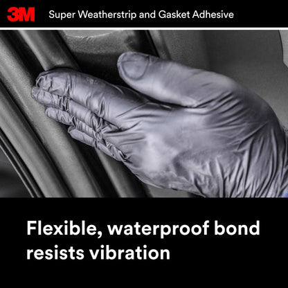 3M Super Weatherstrip and Gasket Adhesive, 5 fl oz., Forms Flexible, Waterproof Bond That Resists Vibration, Resists Oils, Solvents, Detergents and Temperature Changes For Permanent Repairs (08008) 🍁 All In One Marketplace Canada