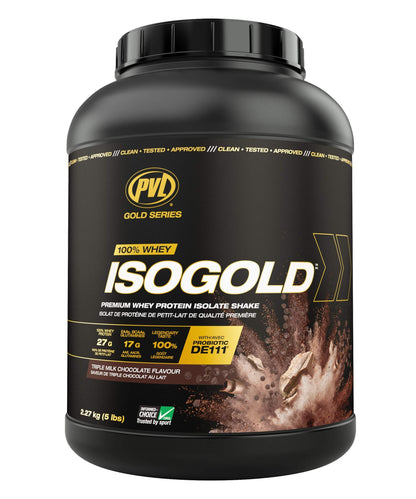 PVL ISOGOLD – Grass Fed - Premium Isolate 100% Whey Protein Shake (2.27 kg (Pack of 1), Chocolate) - Available at All In One Marketplace Canada