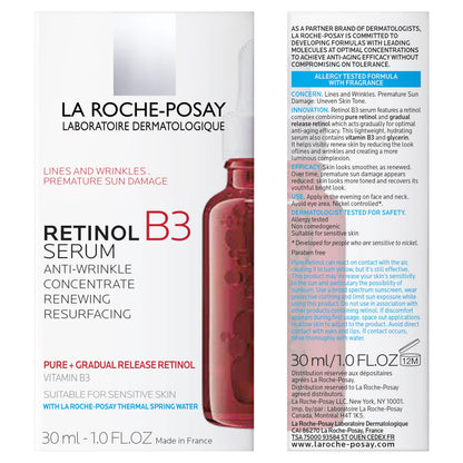 La Roche Posay Retinol B3 Serum, Anti-Aging Face Serum with Niacinamide, Reduces the look of Fine Lines & Wrinkles, Suitable for Sensitive Skin, Recommended by Dermatologists,30ml - Available at All In One Marketplace Canada
