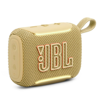 JBL Go 5 - Ultra-Portable Waterproof & Drop-Proof Speaker with JBL Legendary Sound & Ambient Edge Lighting, AirTouch Instant Stereo Pairing or Link Multiple Compatible Speakers via Auracast™ (Yellow)