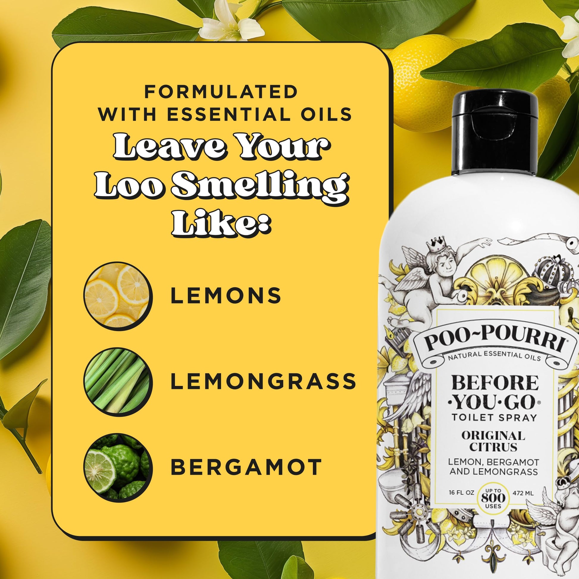 Poo-Pourri Original Citrus, 16 ounces - Available at All In One Marketplace Canada