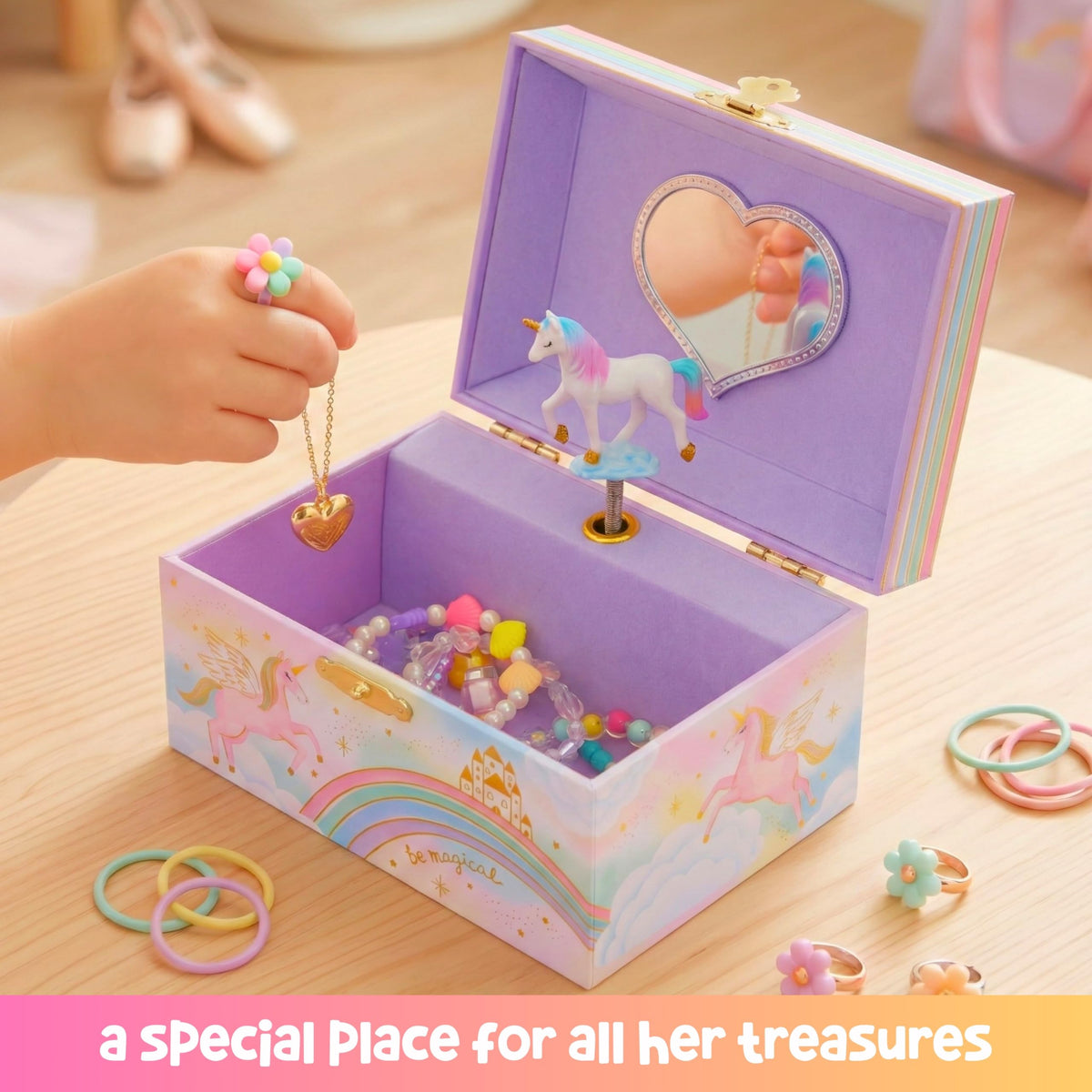 Giggle & Honey® Musical Unicorn Jewelry Box for Girls 🍁 All In One Marketplace Canada