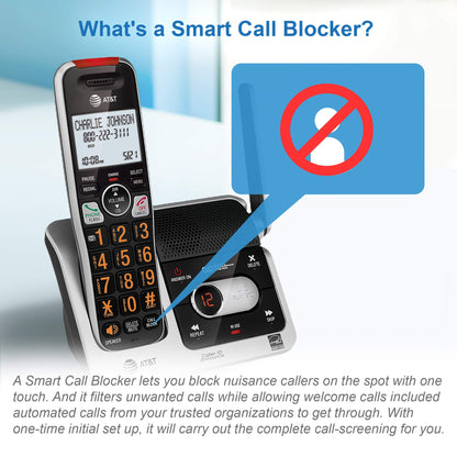 AT&T BL102-4S 4-Handset Cordless Phone with Answering System, 2" Display, Backlit Buttons & Visual Ringer, Black/Silver 🍁 All In One Marketplace Canada