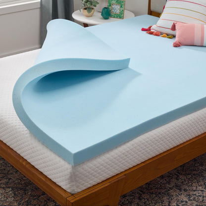 Linenspa 3 Inch Memory Foam Mattress Topper, Gel Infused Full XL Mattress Topper, CertiPUR-US Certified