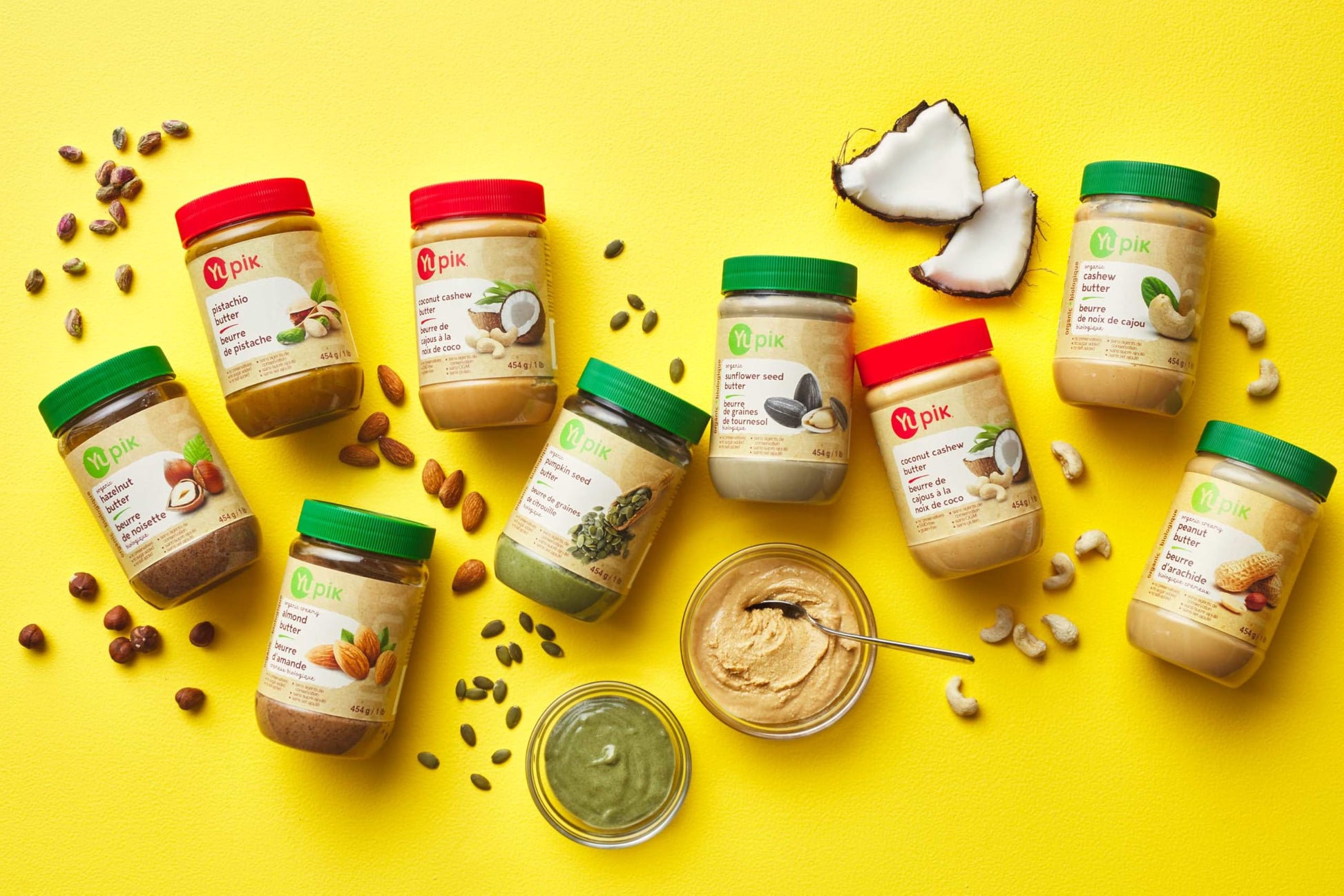 Yupik Pure Pistachio Butter – 454g Smooth Spread, Kosher & Gluten-Free, No Sugar or Additives