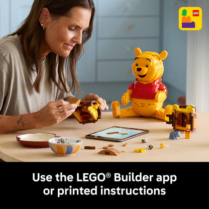 LEGO Disney Winnie the Pooh Building Set - Home, Office or Book Shelf Decor for Adult Fans, Ages 18+ - with Eeyore Figure - Collectible Disney Gift - 43300 LEGO
