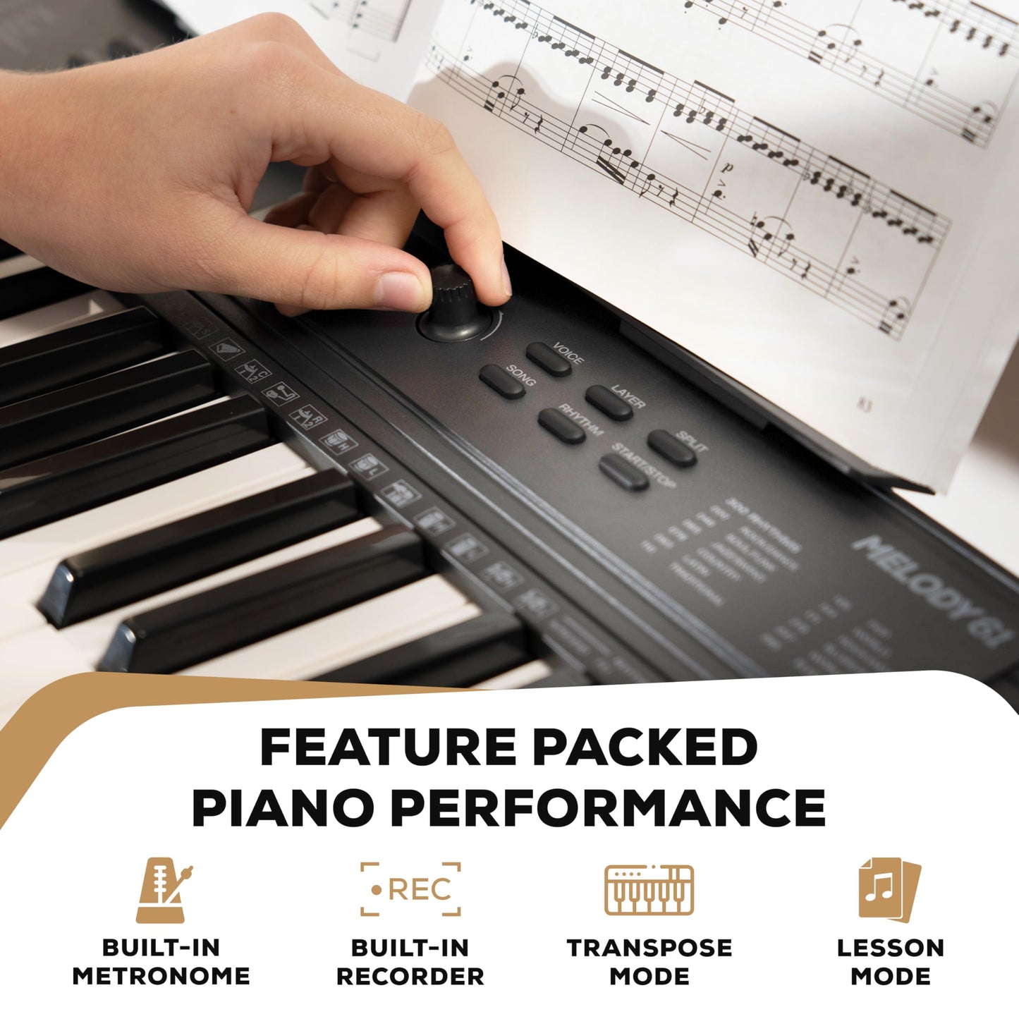 Alesis Melody 61 MK4 61-Key Piano Keyboard Bundle
