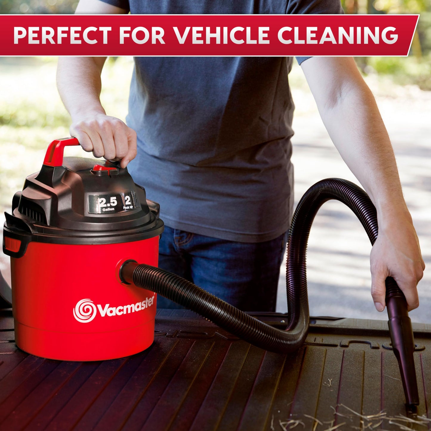 Vacmaster Red Edition VOM205P 1101 Portable Wet Dry Shop Vacuum 2.5 Gallon 2 Peak HP 1-1/4 inch Hose 🍁 All In One Marketplace Canada