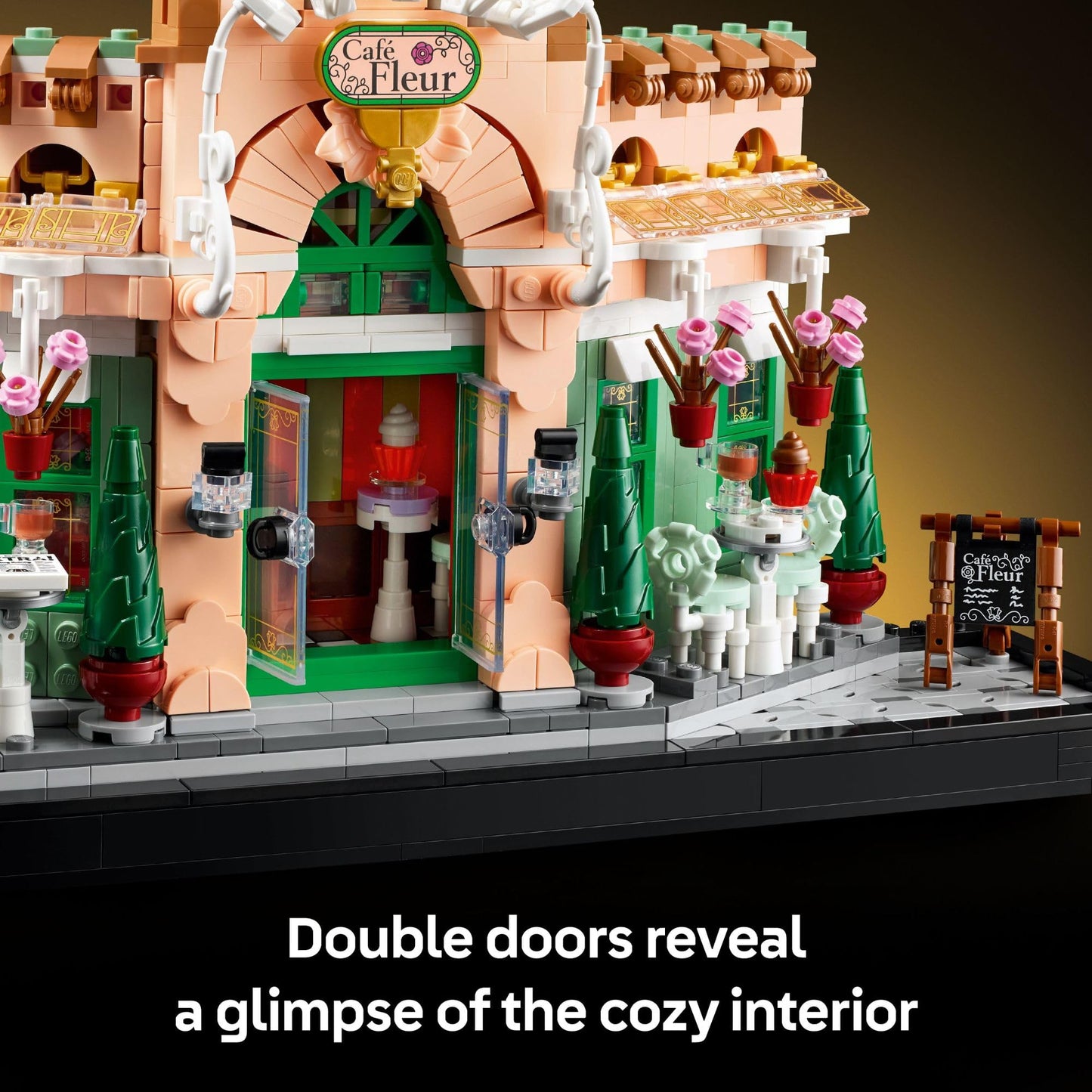 LEGO Icons French Café Paris Building Kit - DIY Set for Adults - Collectible Bedroom and Home Decor - Display for Home or Office - Gift for Wedding or Bride - 10362 LEGO