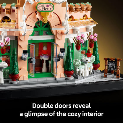 LEGO Icons French Café Paris Building Kit - DIY Set for Adults - Collectible Bedroom and Home Decor - Display for Home or Office - Gift for Wedding or Bride - 10362 LEGO