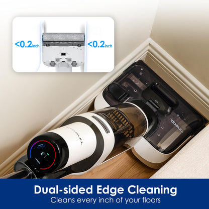 Tineco Floor ONE Stretch S6 Cordless Wet Dry Vacuum Cleaner, 180°Lay-Flat Smart Vacuum Mop, 40 Minutes Long Runtime 158℉ Flashdry Self-Cleaning, Dual-Sided Edge Cleaning Lightweight Floor Cleaner - Available at All In One Marketplace Canada