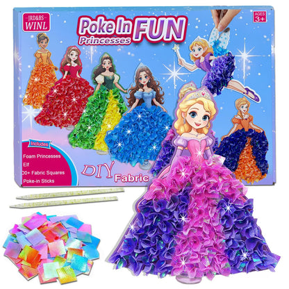 Poke in Art Kit for Kids - Magic Princess Craft Set Gift for Kids 🍁 All In One Marketplace Canada