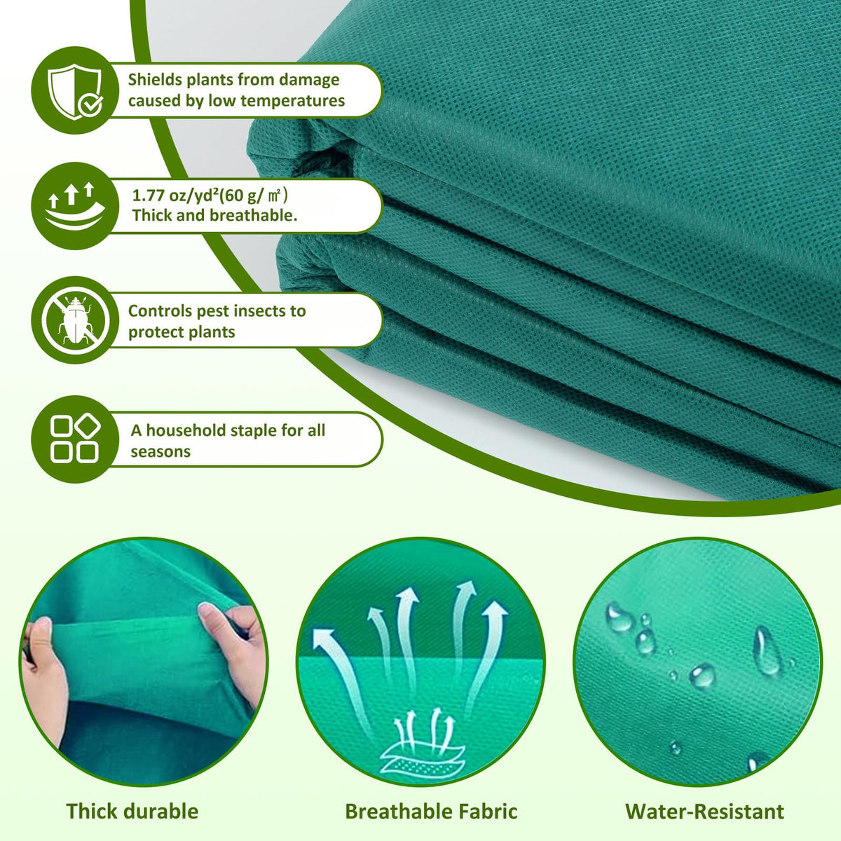 Thicken Non-Woven Plant Freeze Protection Cover Blanket 🍁 All In One Marketplace Canada