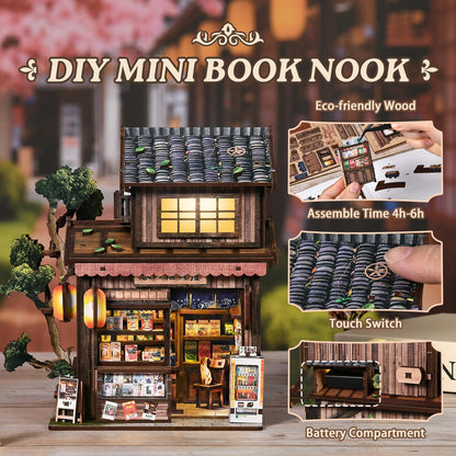 DIY Book Nook Kits for Adults Miniature House Kit with LED Lights for Teens 🍁 All In One Marketplace Canada