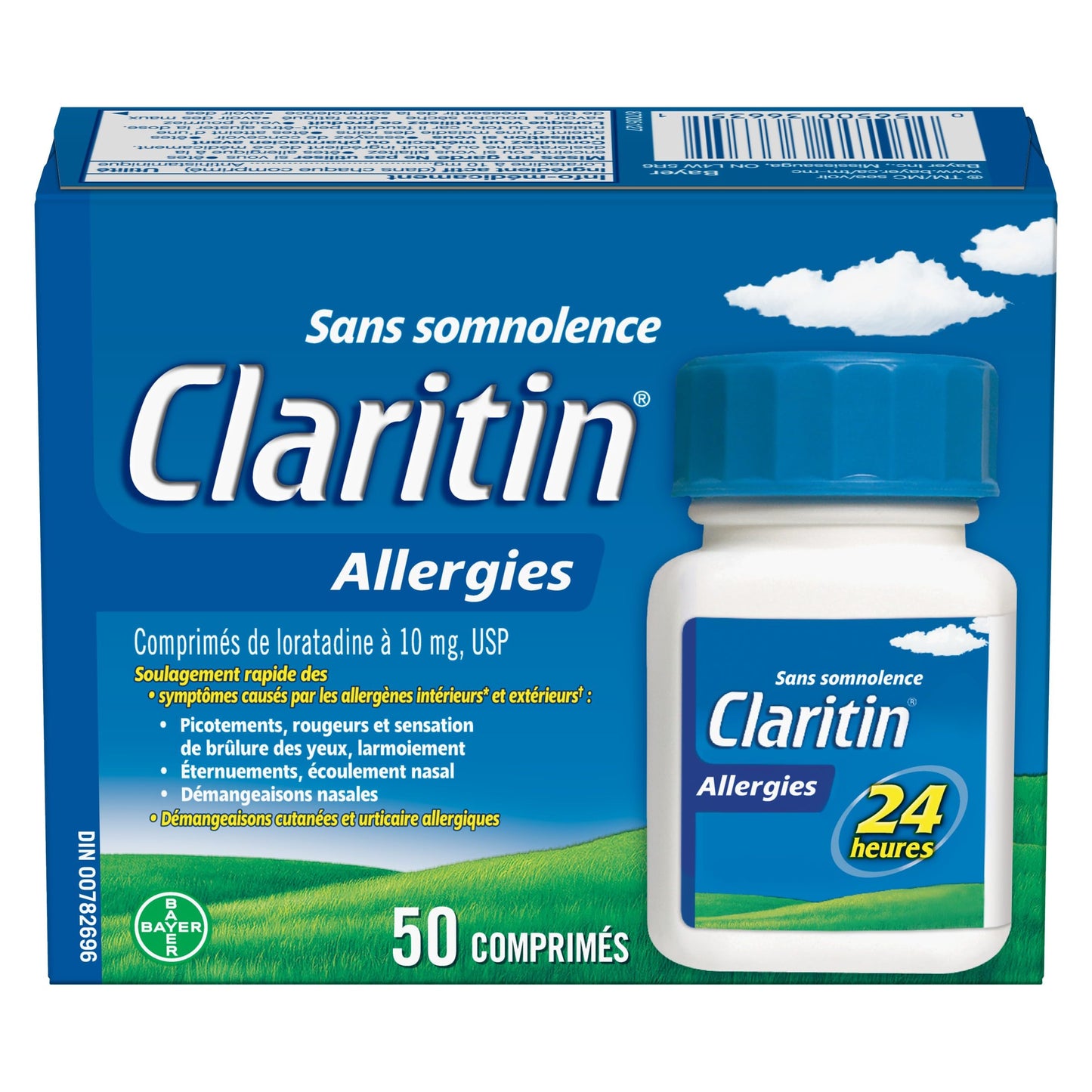 Claritin Allergy Medicine, 24-Hour Non-Drowsy Relief 10 mg, 50 Tablets - Available at All In One Marketplace Canada