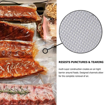 11’’ x 150’ Vacuum Sealer Roll Keeper with Cutter, Vacuum Sealer Bags for Food, Food Saver Bags Rolls, BPA Free, Commercial Grade, Great for Storage, Meal prep and Sous Vide - Available at All In One Marketplace Canada