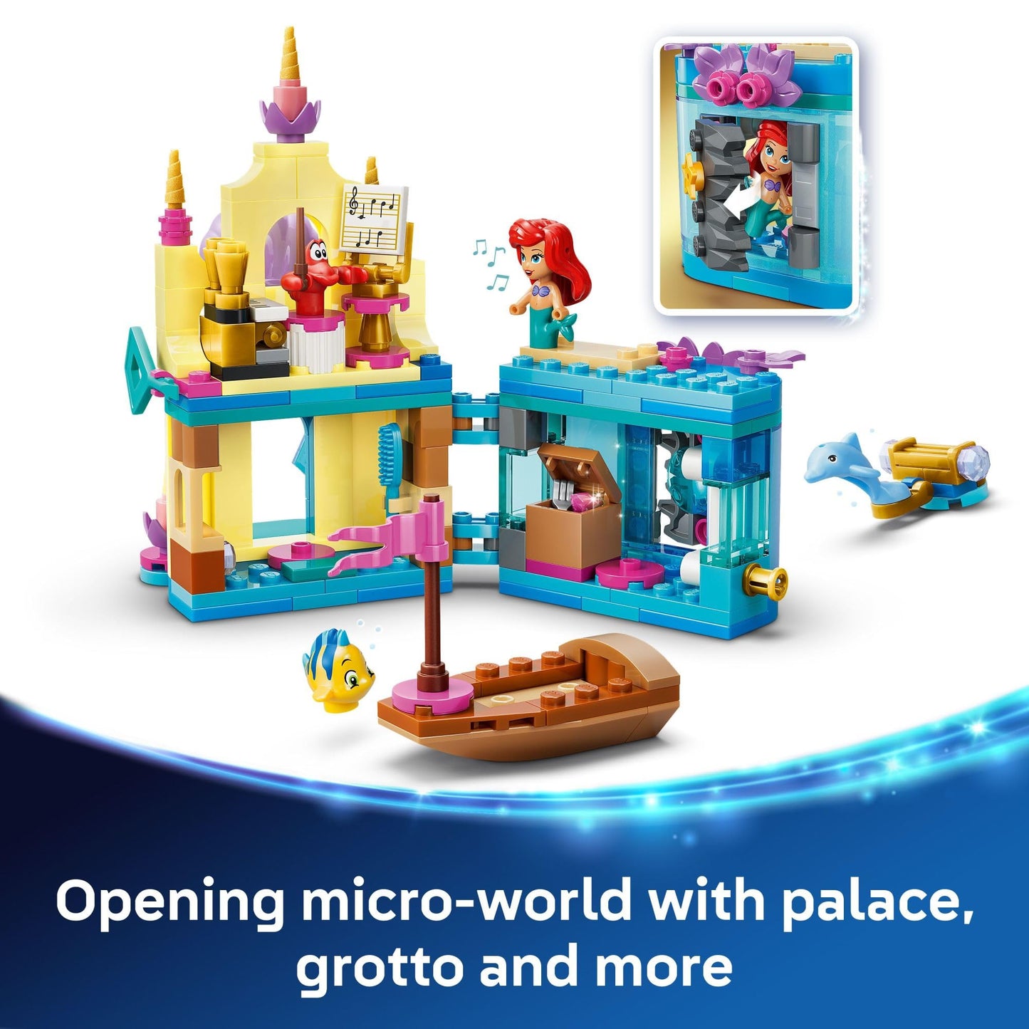 LEGO Disney Princess Ariel's Magical Mini Palace Building Toy - Little Mermaid Toys & Playset for Girls & Boys, Ages 5+ - Disney Gifts for Kids - 43285 LEGO