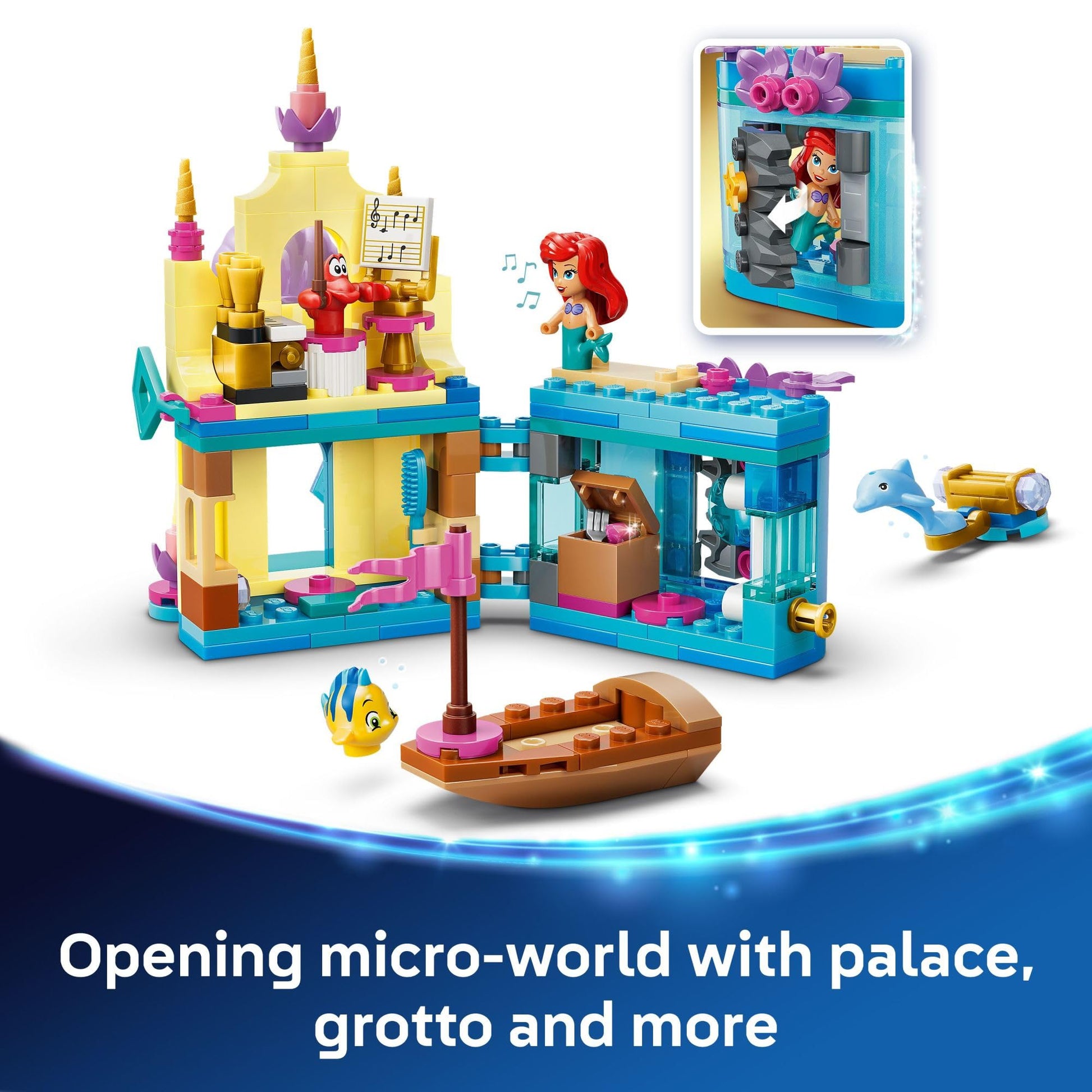 LEGO Disney Princess Ariel's Magical Mini Palace Building Toy - Little Mermaid Toys & Playset for Girls & Boys, Ages 5+ - Disney Gifts for Kids - 43285 LEGO