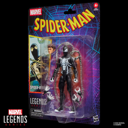 Marvel Legends Series Spider-Venom, Retro Cardback Spider-Man Comics Collectible 6-Inch Scale Action Figure