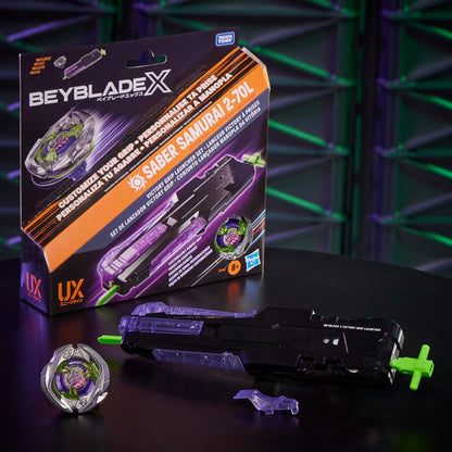Beyblade X Official Victory Grip Right-Spin Launcher Set with Takara Tomy Attack Type Top Right-Spinning Top Toy, Battling Tops Game Toys, Ages 8+ BEYBLADE