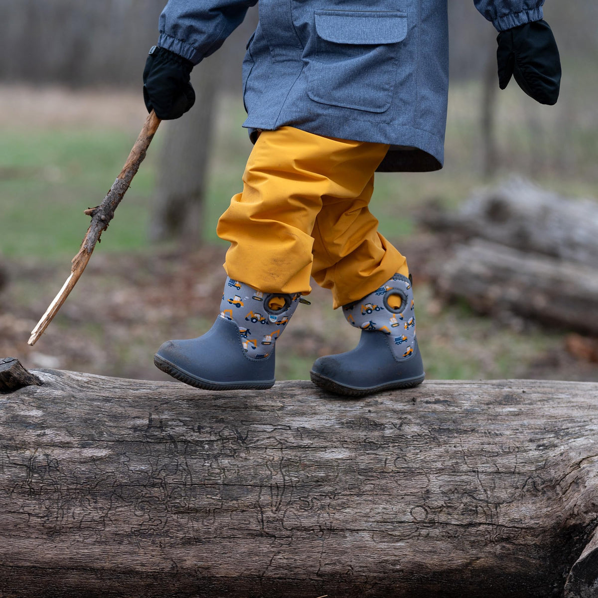 Jan & Jul Waterproof Winter Boots for Toddlers (Grey Construction, US 6) 🍁 All In One Marketplace Canada