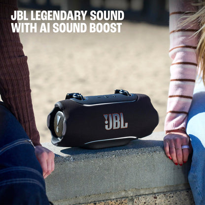 JBL Xtreme 5 - Portable Waterproof Speaker with Massive Legendary JBL Sound, Ambient Edge Lighting, and a Convenient Shoulder Strap - Blue