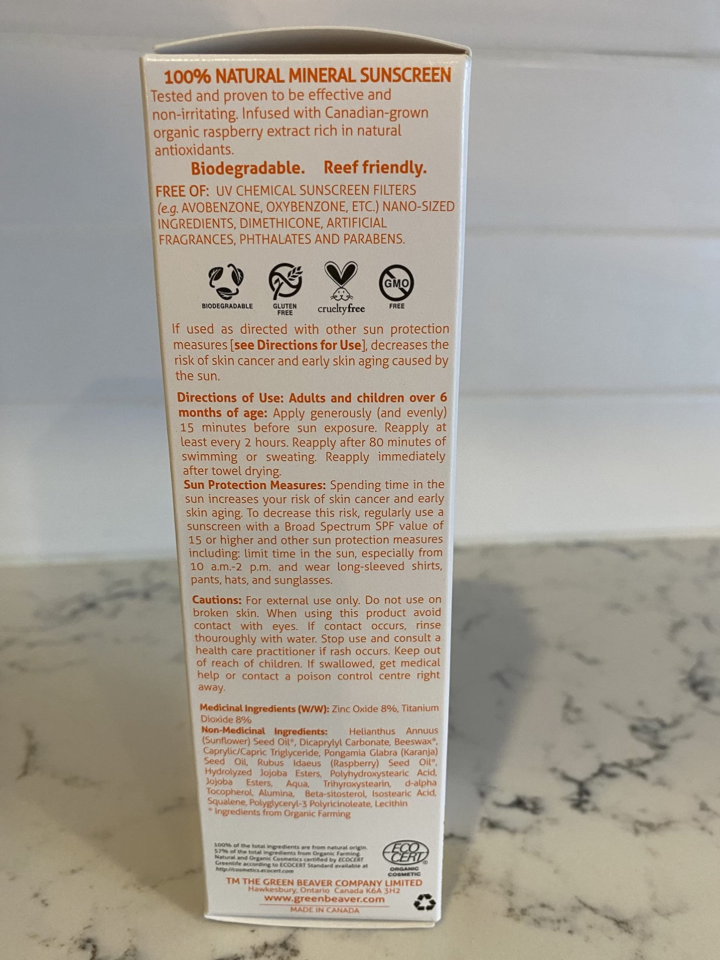 Green Beaver SPF 40 Sport Sunscreen for Kids, 100% Natural Lotion, Reef Safe, Mineral made with Organic Ingredients, Broad-Spectrum UVA and UVB Sun Protection, Water and Sweat resistant, Benzene-free, Hypoallergenic and Hydrating for the Skin, 90ml The Green Beaver Company