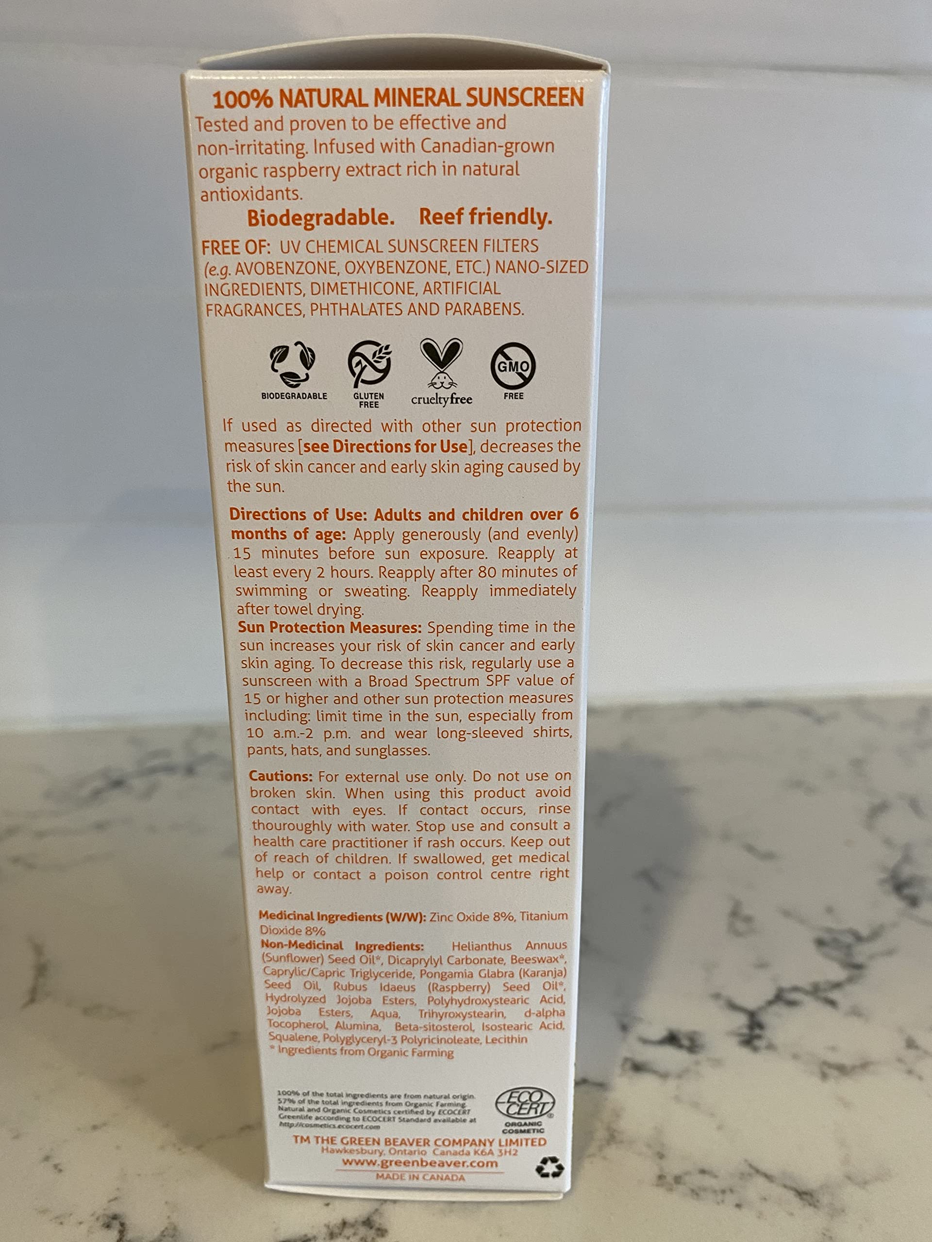 Green Beaver SPF 40 Sport Sunscreen for Kids, 100% Natural Lotion, Reef Safe, Mineral made with Organic Ingredients, Broad-Spectrum UVA and UVB Sun Protection, Water and Sweat resistant, Benzene-free, Hypoallergenic and Hydrating for the Skin, 90ml The Green Beaver Company