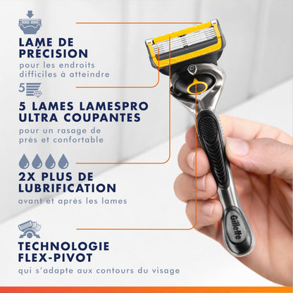 Gillette - ProGlide Shield Men's Razor, 1 Handle and 4 Refills Gillette