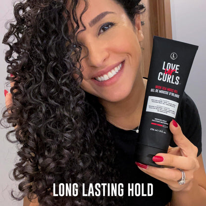 Love Ur Curls Irish Sea Moss Hair Gel, Medium Hold Hair Styling Curling Gel for Defined Curly Hair, Waves & Coils, Vegan, Cruelty Free, 236mL - Available at All In One Marketplace Canada