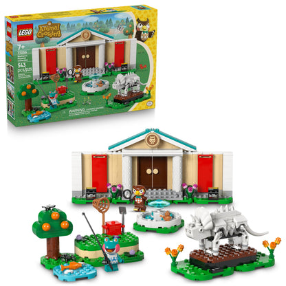 LEGO Animal Crossing Blathers’s Museum Collection Building Toy - Pretend Play Set W/2 Toy Minifigures for Girls & Boys, Ages 7+ - Building Blocks for Kids - Gift Idea for Birthdays & Gamers - 77056 LEGO