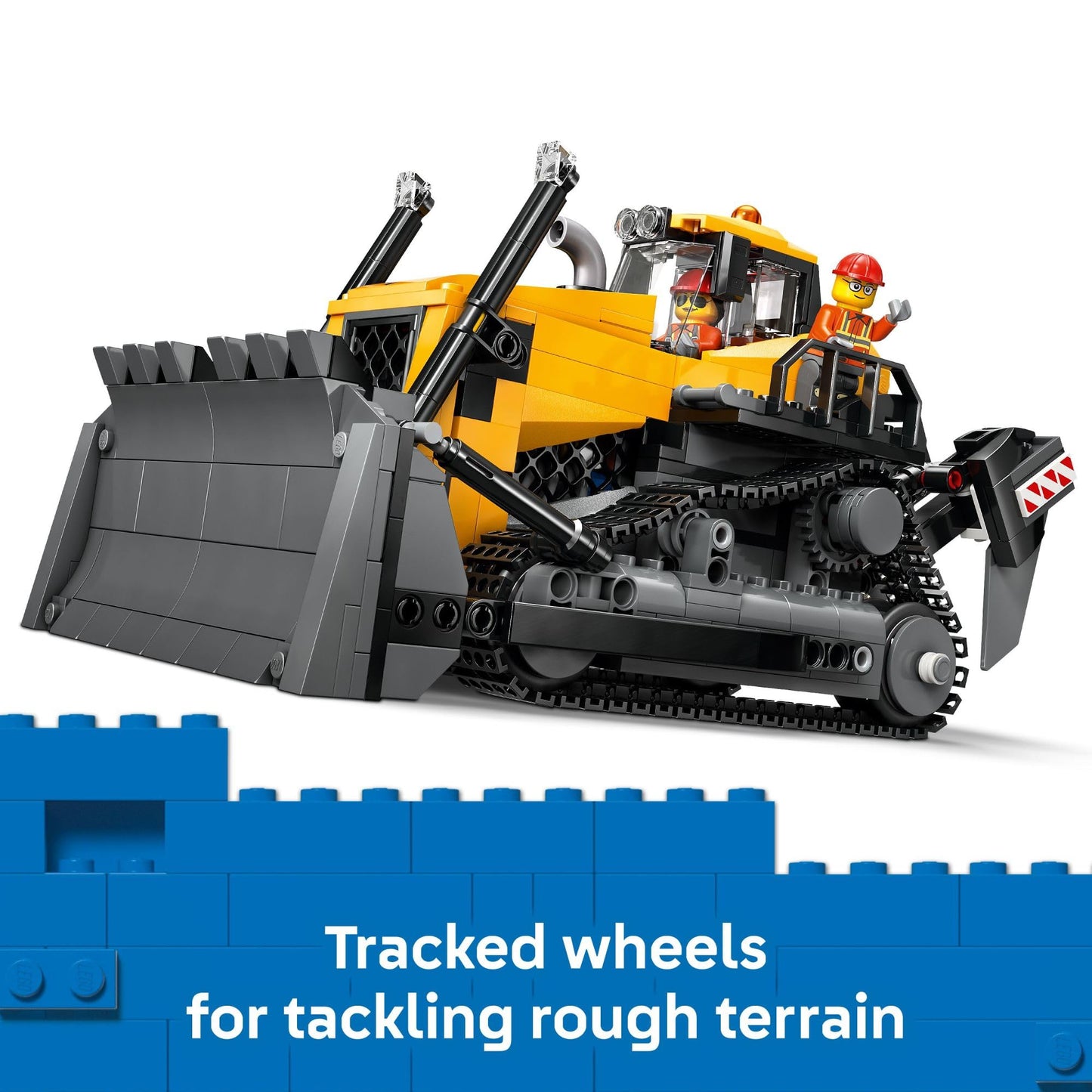 LEGO City Yellow Bulldozer Construction Site Building Toy for Kids, Ages 8+ - Pretend Play Set & Construction-Themed Building Blocks W/Toy Bulldozer Idea for Boys & Girls - 60466 LEGO