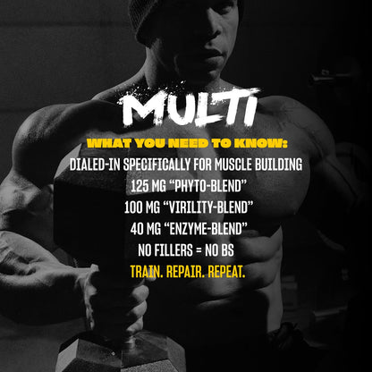 MUTANT Multi Vitamins - Men's Multivitamin for Hardcore Athletes & Body Builders, Supports Muscle Function, Energy Metabolism, Immune Health with 70 Vitamins Minerals Antioxidants (60 Caplets, CA) - Available at All In One Marketplace Canada