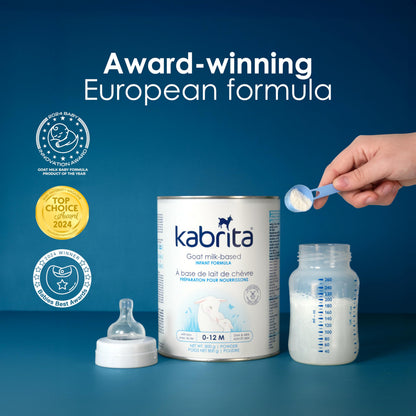 Kabrita Goat Milk Infant Formula - Gentle Nutrition for Newborns to 12 Months - Prebiotics, Iron & DHA - Non-GMO - 400g