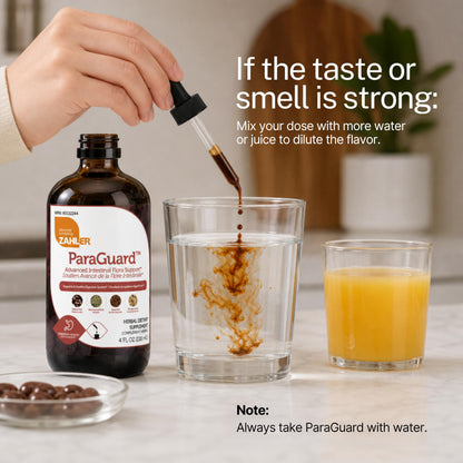Zahler ParaGuard, Parasite Cleanse for humans. Advanced Colon Detox Cleanse and Gut Health Support, Contains Wormwood, Certified Kosher, 4OZ. - Available at All In One Marketplace Canada
