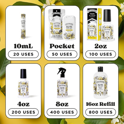 Poo~Pourri Spring On-The-Go Before-You-Go Toilet Spray 30ml Travel Essentials Variety 3 Pack - Bathroom Odor Removers - Travel Size Toiletries - Plant Based Ingredients - Freshener Spray