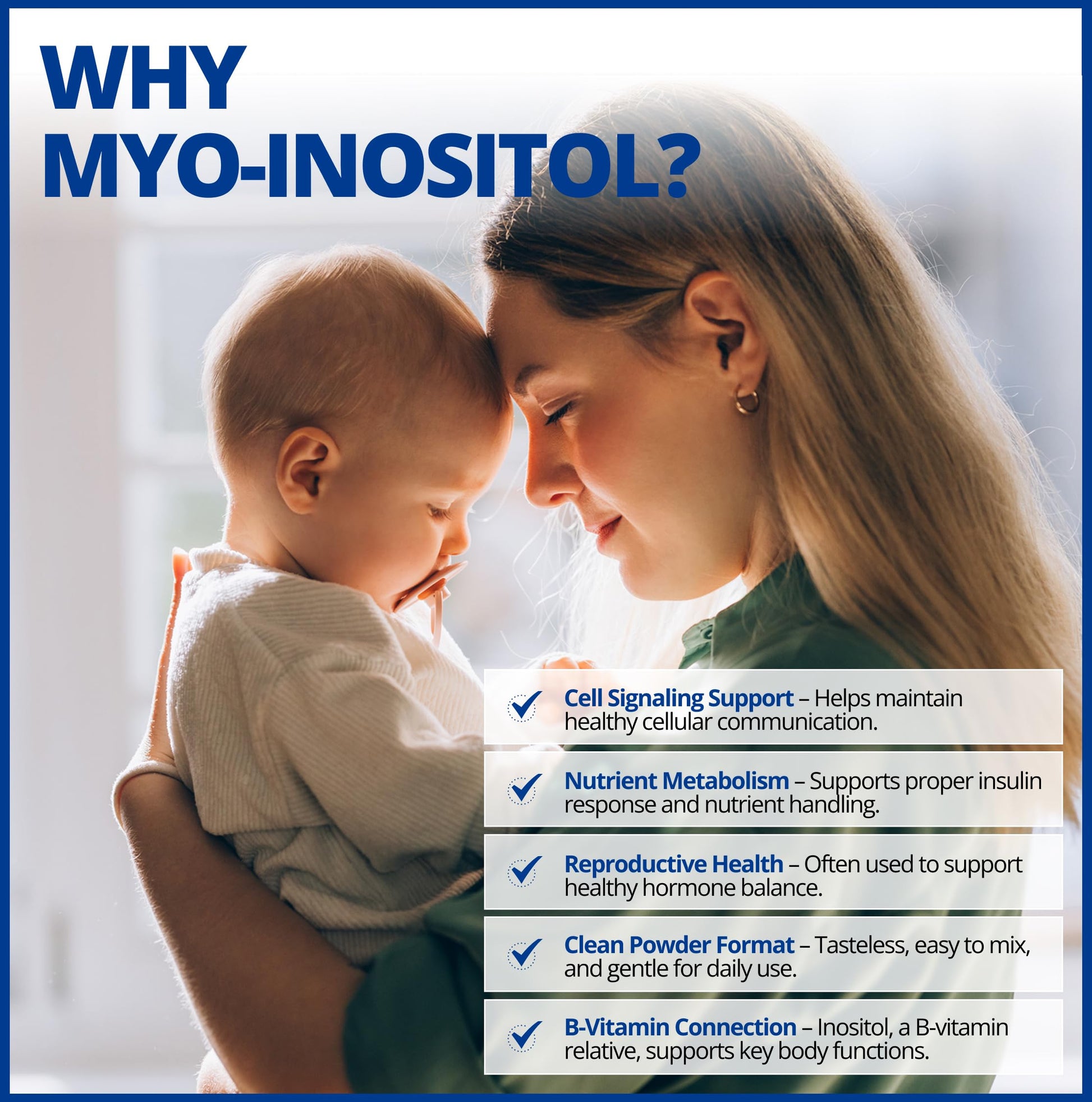 CanPrev Myo-Inositol Powder 500g, 125 Servings, PCOS Supplement for Women, Supports Glucose Metabolism, Ovulatory Function, Cellular Health and Wellness - Available at All In One Marketplace Canada
