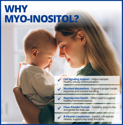 CanPrev Myo-Inositol Powder 500g, 125 Servings, PCOS Supplement for Women, Supports Glucose Metabolism, Ovulatory Function, Cellular Health and Wellness - Available at All In One Marketplace Canada