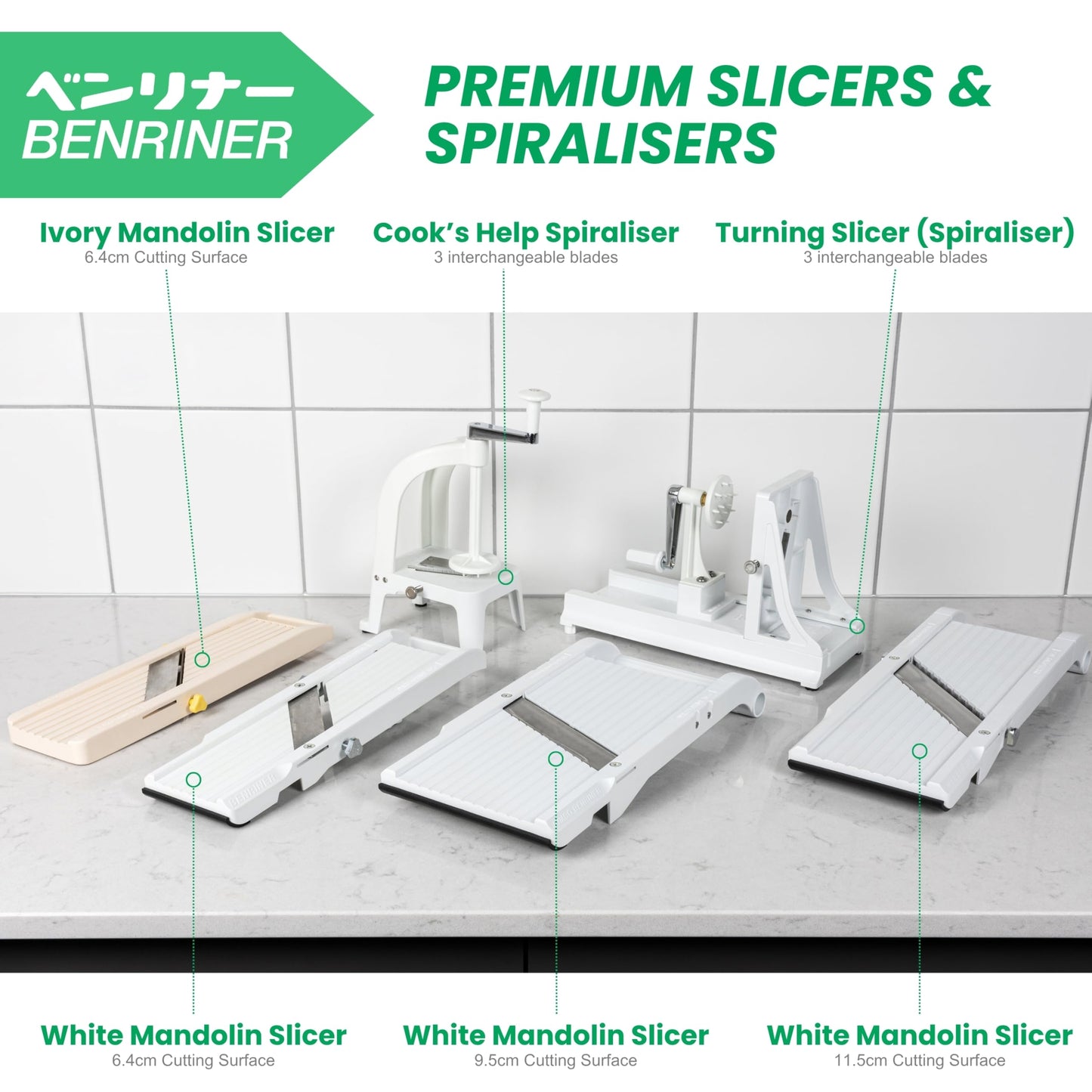 Benriner Japanese Mandolin Vegetable Cutter 3.5 Wide (7015S) - Available at All In One Marketplace Canada