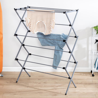 Honey-Can-Do Oversize Collapsible Clothes Drying Rack DRY-09066 Silver, 50 lbs Honey-Can-Do