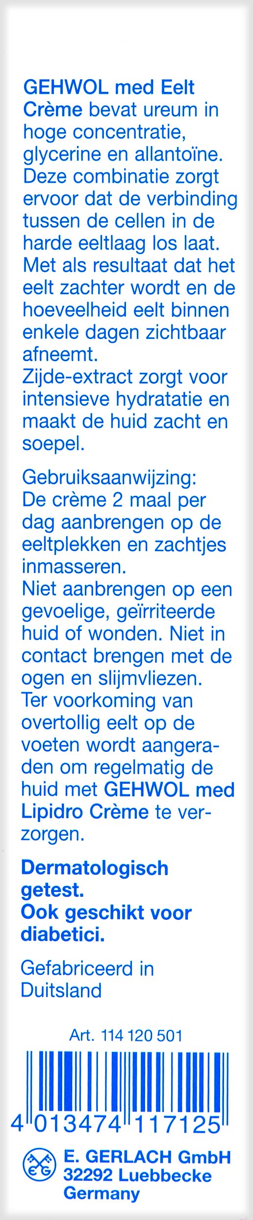 Gehwol Med Callus Cream, 75 milliliters - Available at All In One Marketplace Canada