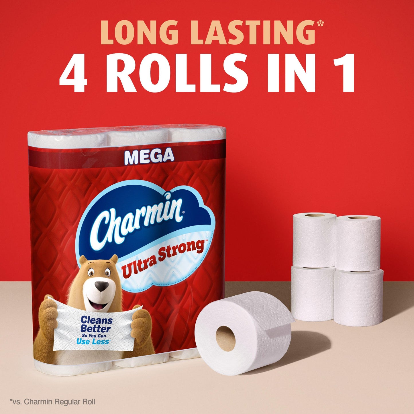 Charmin Toilet Paper Ultra Strong, 18 Mega Rolls = 72 Regular Rolls - Available at All In One Marketplace Canada