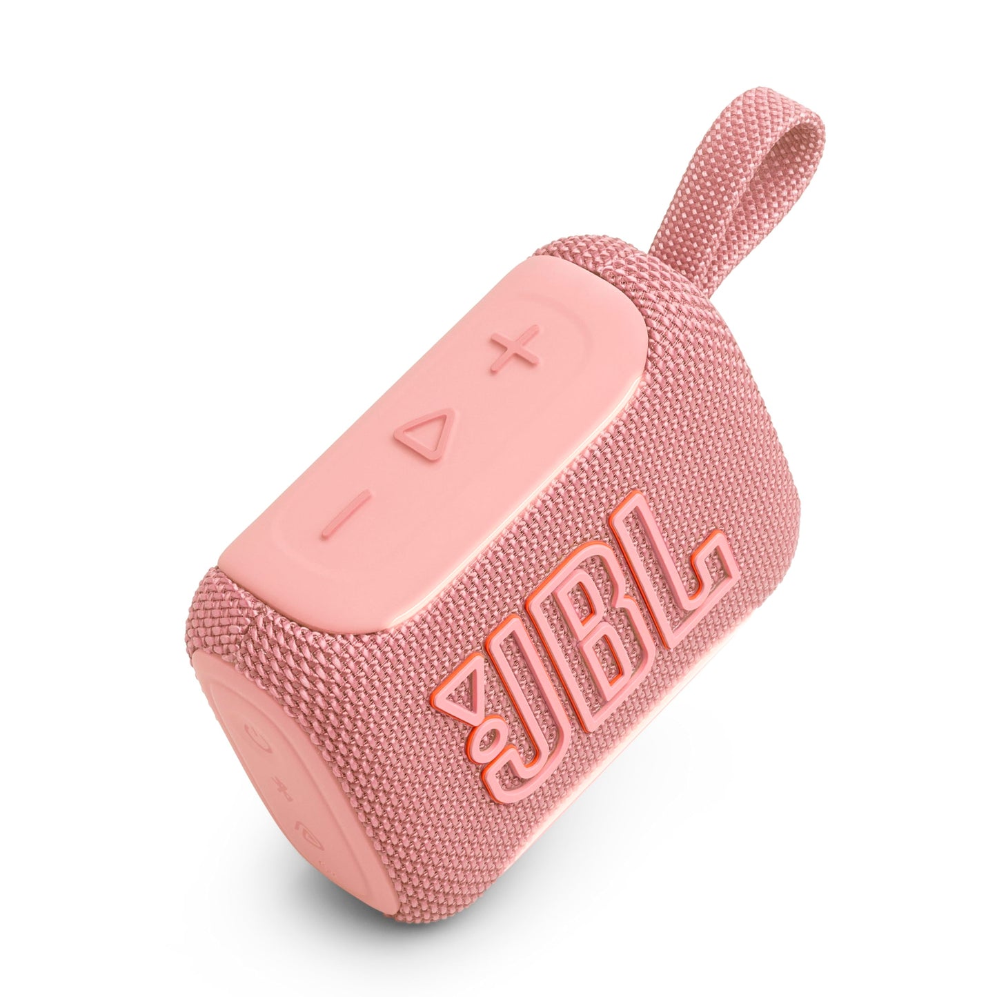 JBL Go 5 - Ultra-Portable Waterproof & Drop-Proof Speaker with JBL Legendary Sound & Ambient Edge Lighting, AirTouch Instant Stereo Pairing or Link Multiple Compatible Speakers via Auracast™ (Pink)