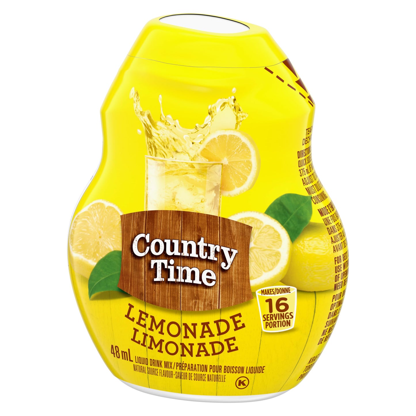 Country Time Lemonade Liquid Drink Mix, 48 mL Bottle (Pack of 12)