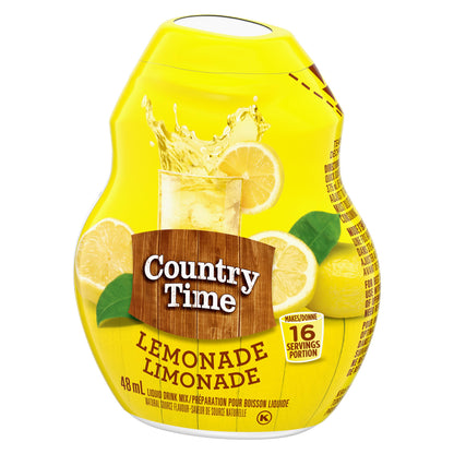 Country Time Lemonade Liquid Drink Mix, 48 mL Bottle (Pack of 12)